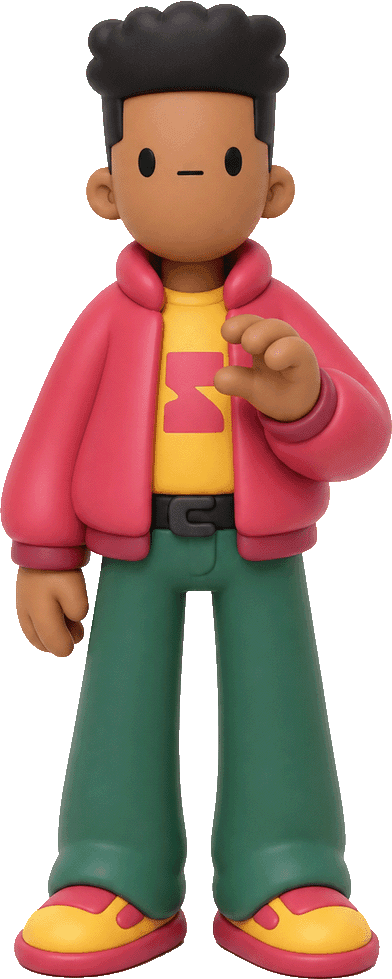 Kid (red jacket) collectible toy